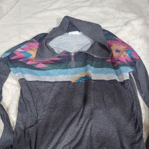 Men's Gray Patterned Sweater